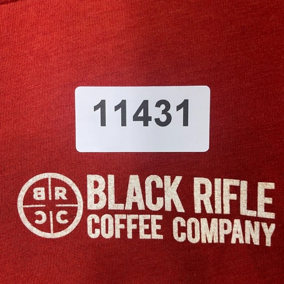 Black Rifle Coffee Company Shirt Adult Medium Red Short Sleeve Tee Logo Mens - Picture 7 of 7